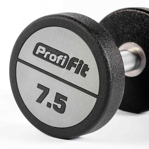 Гантельный ряд полиуретановый PROFI-FIT 2.5-25 кг шаг 2.5 кг, 10 пар фотографии