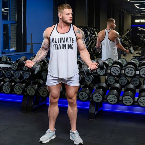 Гантельный ряд полиуретановый PROFI-FIT 2.5-25 кг шаг 2.5 кг, 10 пар фотографии