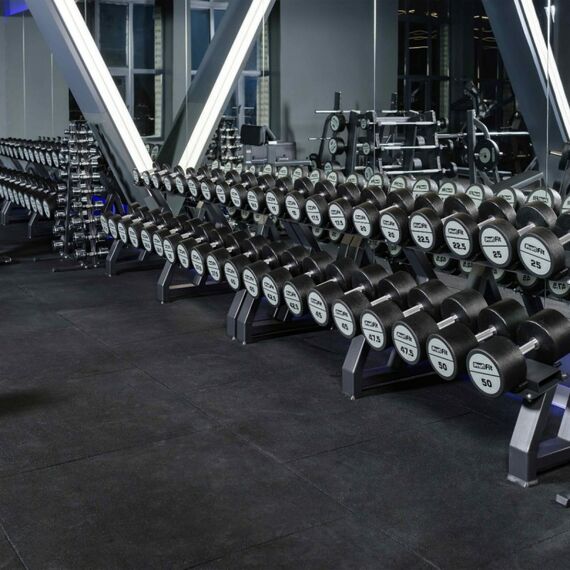 Гантельный ряд полиуретановый PROFI-FIT 40-50 кг шаг 2.5 кг, 5 пар фотографии