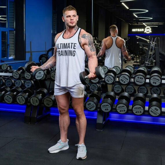 Гантельный ряд полиуретановый PROFI-FIT 40-50 кг шаг 2.5 кг, 5 пар фотографии