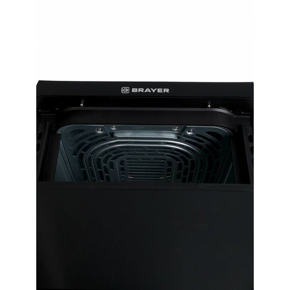 Аэрогриль BRAYER 2048BR 2500 Вт, 2 чаши, 10 программ, 200°С, LED-дисплей, таймер, решётка фотографии