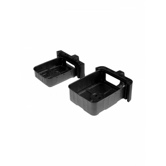 Аэрогриль BRAYER 2048BR 2500 Вт, 2 чаши, 10 программ, 200°С, LED-дисплей, таймер, решётка фотографии