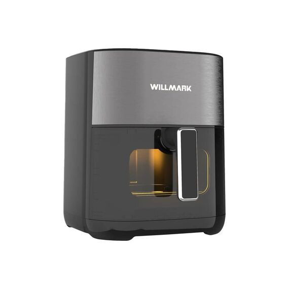 Аэрогриль WILLMARK WAF-6502B сенсорное управление, ТЭН, 2200Вт, объем 6.5 л, 12 режимов, пластик, таймер, дисплей, кабель 0.9 м, габариты 366x276x374 мм фотографии