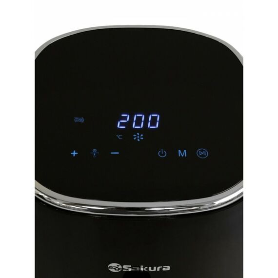 Аэрогриль  Sakura SA-7684BK 5 л, 1500 Вт, 8 программ, сенсорное управление, таймер, чёрный фотографии
