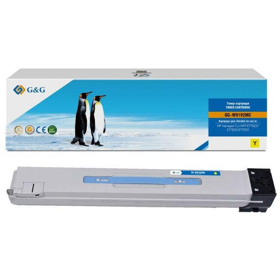 Картридж G&G GG-W9192MC для HP Managed CLJ E77822/E77825/E77830, 28000 стр., желтый, аналог фотографии