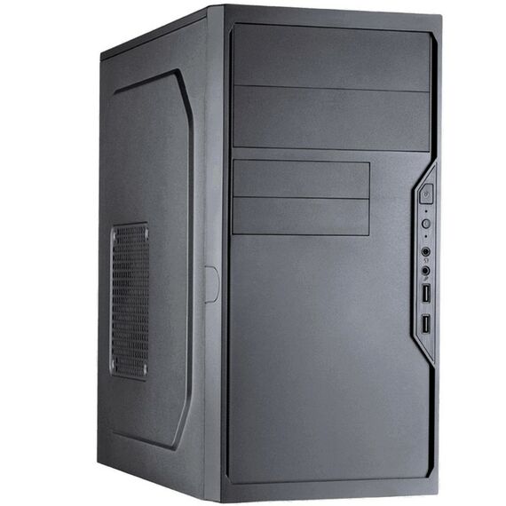 Корпус без блока питания Foxline FL-733 mATX, 2x5.25EXT, 2x3.5EXT, 5x3.5INT, 2xUSB2.0, HDA, w/o FAN, без БП, без кабеля питяния фотографии