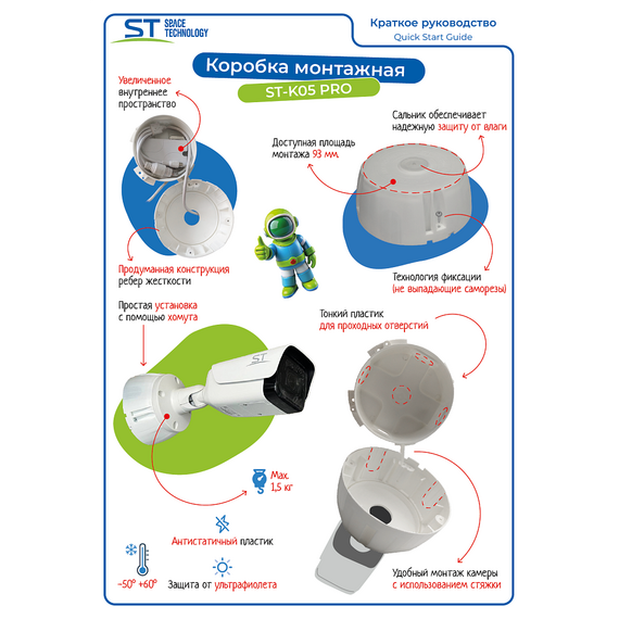 Коробка монтажная ST ST-K05 PRO Белая фотографии