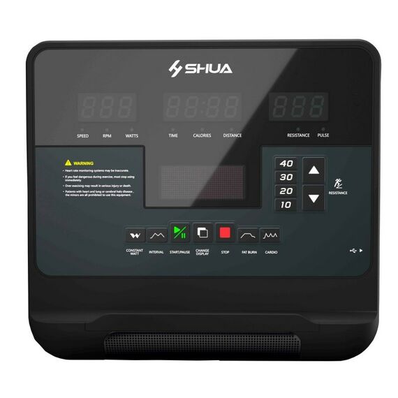 Велотренажер вертикальный SHUA SH-B9100U LED-дисплей фотографии
