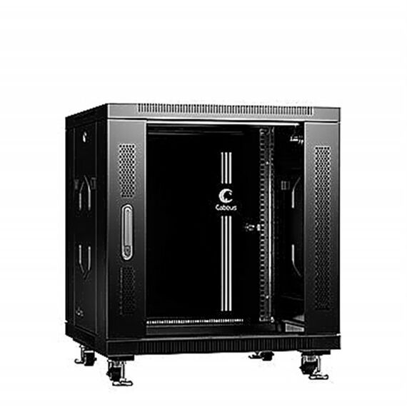 Шкаф монтажный телекоммуникационный Cabeus SH-05C-12U60/80-BK 19" напольный для распределительного и серверного оборудования 12U 600x800x730mm (ШхГхВ) фотографии