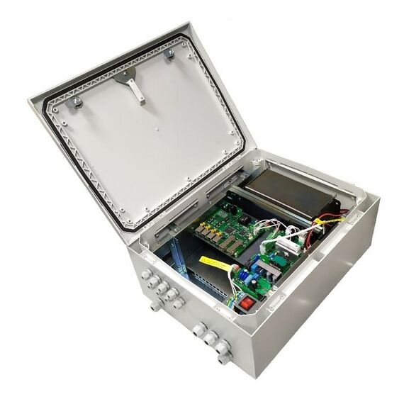Уличный гигабитный бесперебойный коммутатор TFortis PSW-2G+UPS-Box для подключения 4х камер, PoE 160 Вт (ККС-2 не входит в комплектацию) фотографии