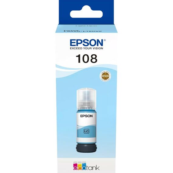Чернила Epson C13T09C54A 108 светло-голубой 70мл для L8050/L18050 фотографии