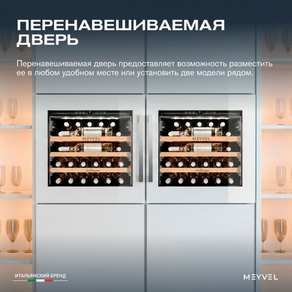 Встраиваемый винный шкаф Meyvel MV31PRO-KWB1 фотографии