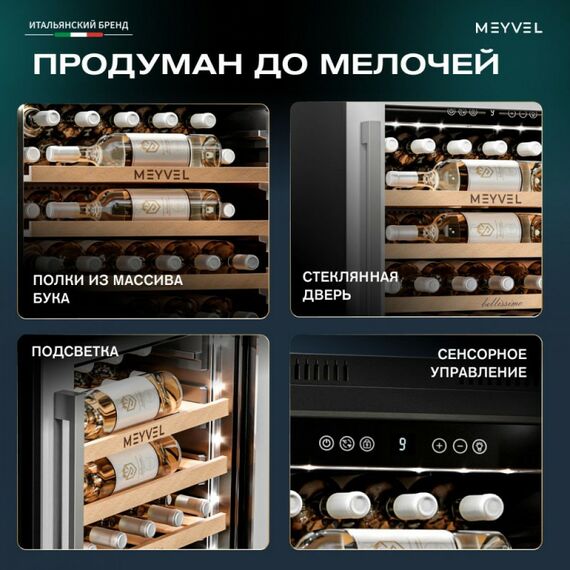 Встраиваемый винный шкаф Meyvel MV31PRO-KWB1 фотографии