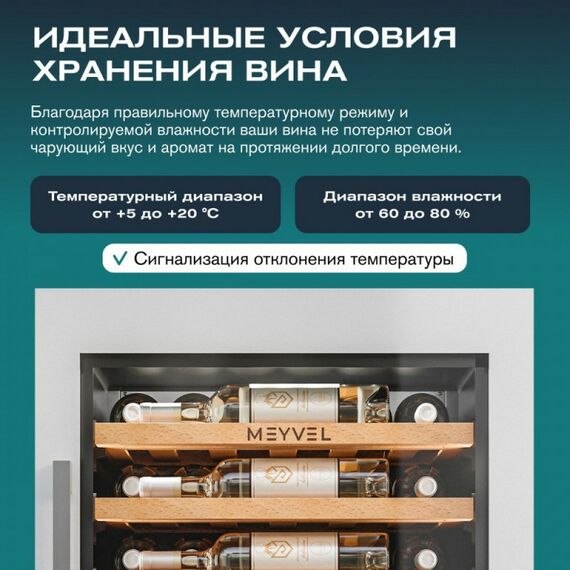 Встраиваемый винный шкаф Meyvel MV47PRO-KWB2 фотографии