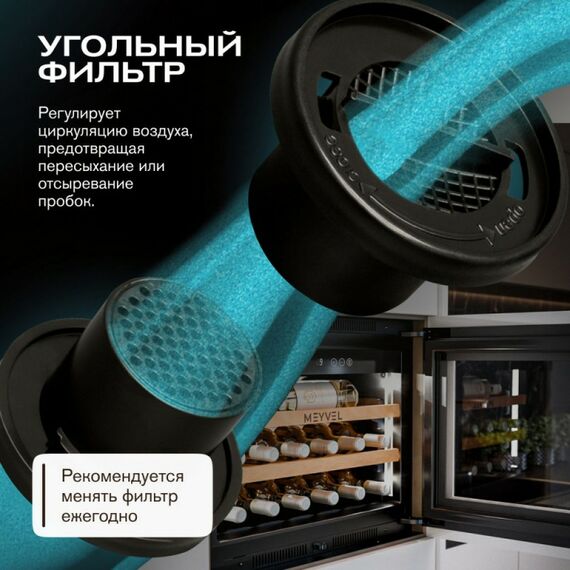 Встраиваемый винный шкаф Meyvel MV19PRO-KWB1 фотографии