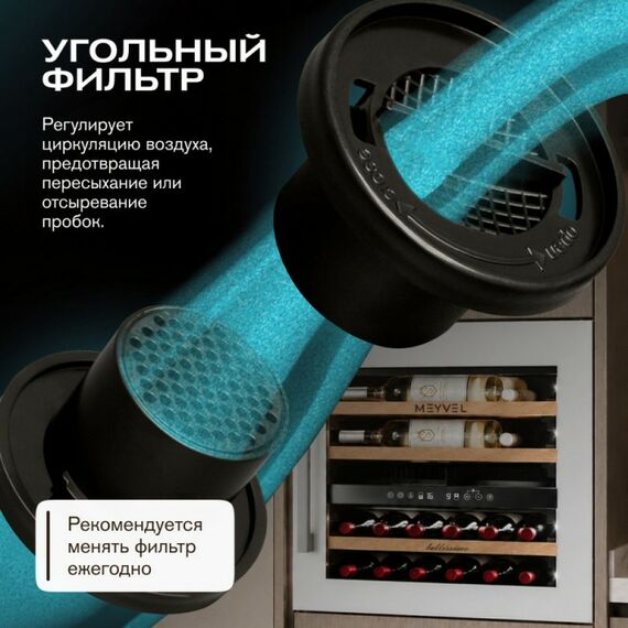 Встраиваемый винный шкаф Meyvel MV26PRO-KWB2 фотографии