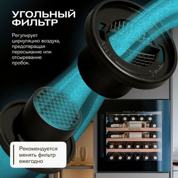 Встраиваемый винный шкаф Meyvel MV31PRO-KBB1 фотографии