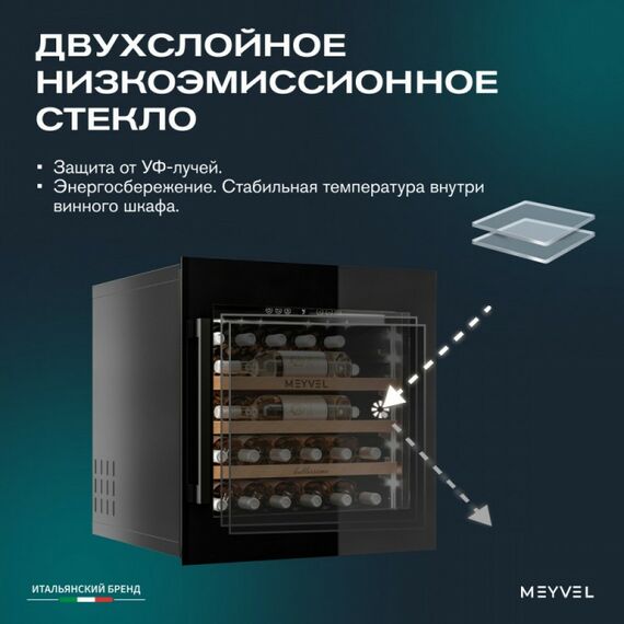 Встраиваемый винный шкаф Meyvel MV31PRO-KBB1 фотографии
