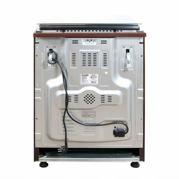 Плита комбинированная WILLMARK CS-6614 60*60 см, 4 газовые конфорки: 0,9/1,55/1,55/2,6 кВт, электроподжиг с кнопки, духовка электричекая фотографии