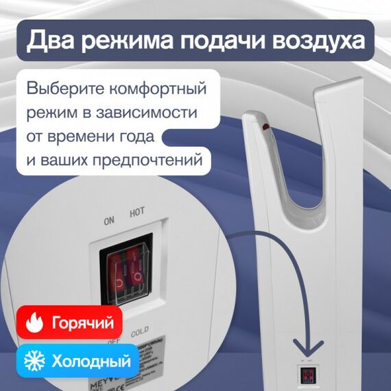 Сушилка для рук Meyvel MH9-2000P1 (Белый) фотографии