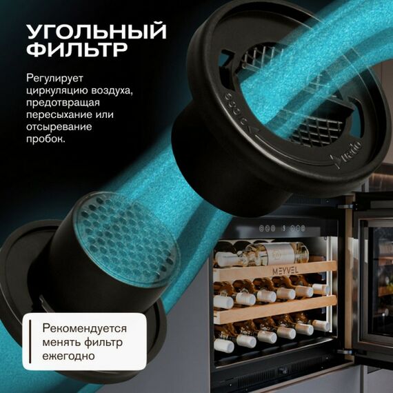 Встраиваемый винный шкаф Meyvel MV19PRO-KBB1 фотографии