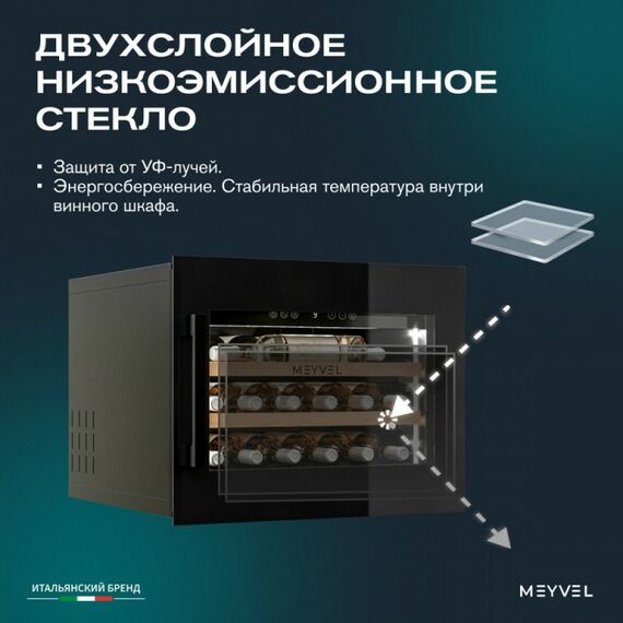 Встраиваемый винный шкаф Meyvel MV19PRO-KBB1 фотографии