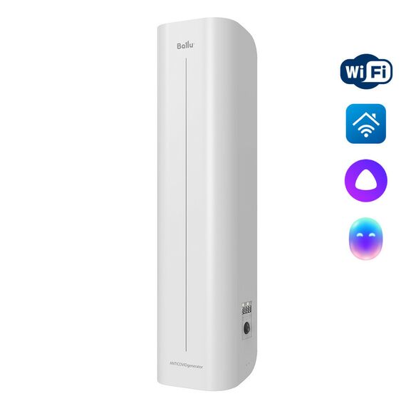 Рециркулятор-обеззараживатель медицинский Ballu DRU-60D WiFi ANTICOVIDgenerator white фотографии