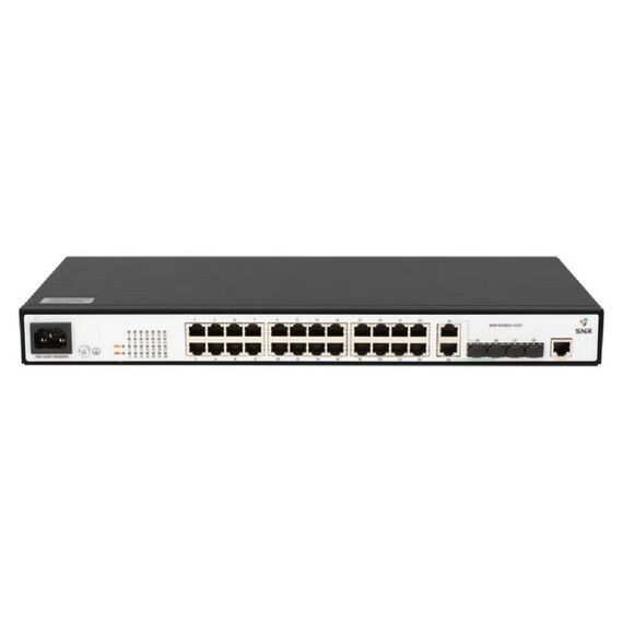 Управляемый гигабитный коммутатор SNR SNR-S2985G-24TC-RPS уровень 2, 24 порта 10/100/1000Base-T, 2 порта Combo 10/100/1000Base-T|100/1000Base-X SFP, 2 порта 100/1000Base-X SFP, встроенный БП ~220V AC фотографии