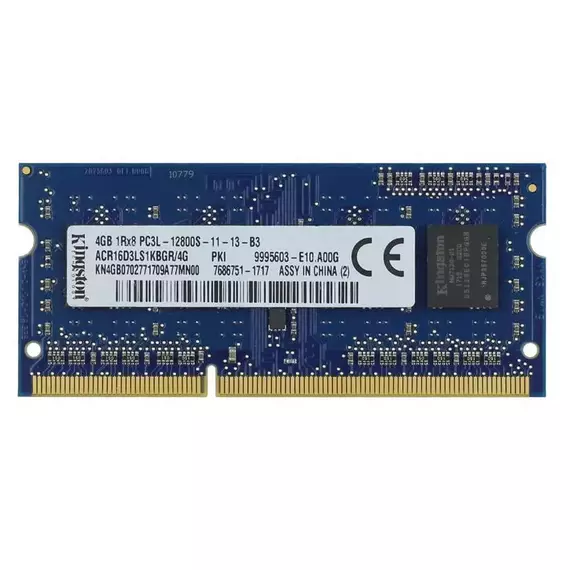 Оперативная память Kingston 4Gb ACR16D3LS1KBGR/4G SO-DIMM DDR3 1600MHz [ACR16D3LS1KBGR/4G] фотографии