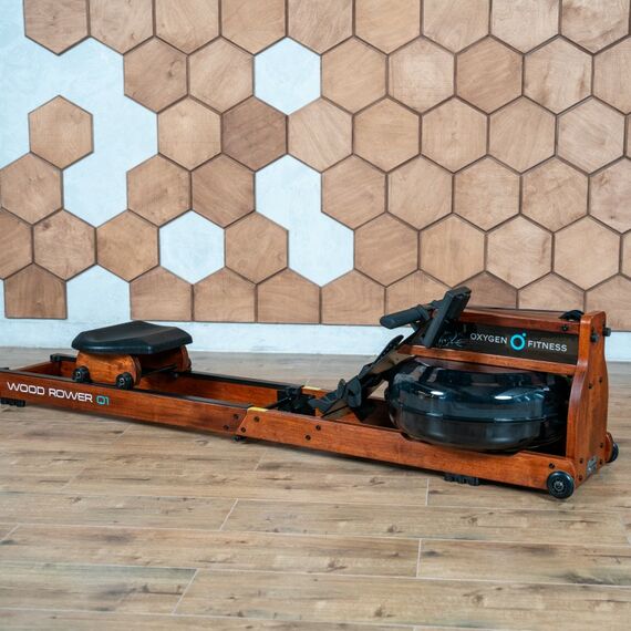 Гребной тренажер Oxygen Fitness WOOD ROWER Q1 домашний фотографии