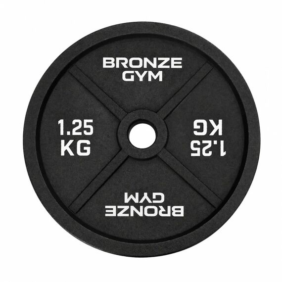Диск олимпийский BRONZE GYM BGPLCI012 чугунный, 1,25 кг фотографии