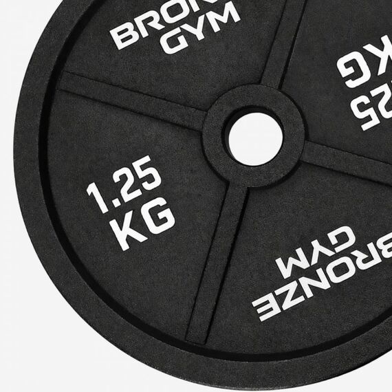 Диск олимпийский BRONZE GYM BGPLCI012 чугунный, 1,25 кг фотографии