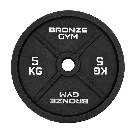 Диск олимпийский BRONZE GYM BGPLCI050 чугунный, 5 кг фотографии