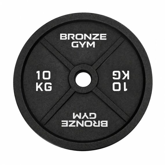 Диск олимпийский BRONZE GYM BGPLCI100 чугунный, 10 кг фотографии