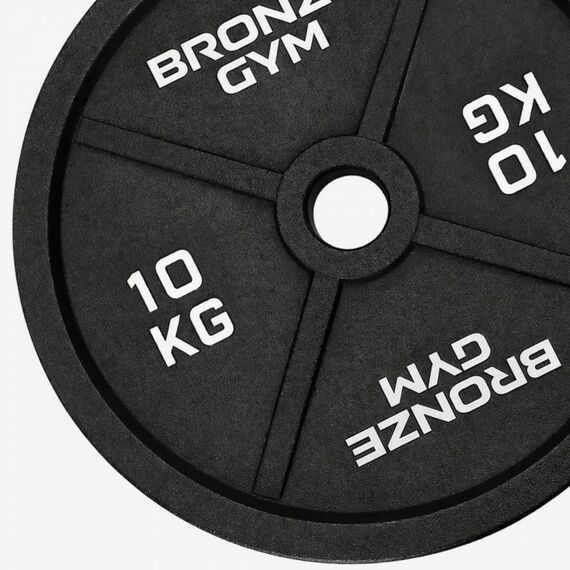 Диск олимпийский BRONZE GYM BGPLCI100 чугунный, 10 кг фотографии