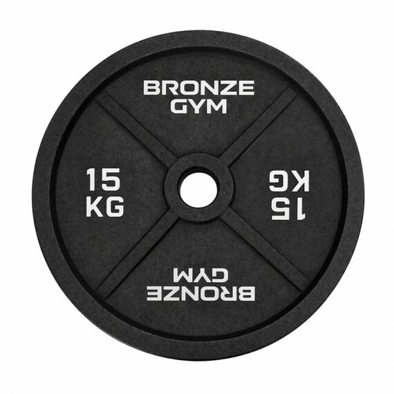 Диск олимпийский BRONZE GYM BGPLCI150 чугунный, 15 кг фотографии