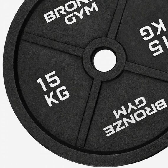 Диск олимпийский BRONZE GYM BGPLCI150 чугунный, 15 кг фотографии