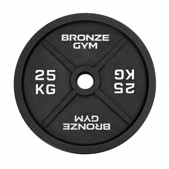 Диск олимпийский BRONZE GYM BGPLCI250 чугунный, 25 кг фотографии