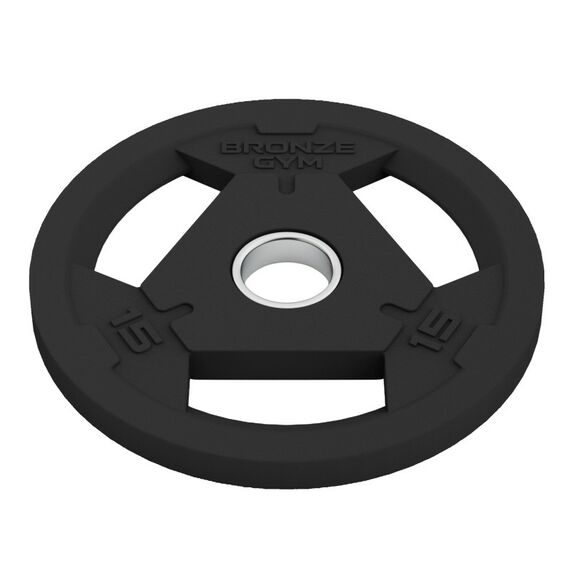 Диск олимпийский BRONZE GYM BGPLR150 обрезиненный, 15 кг фотографии