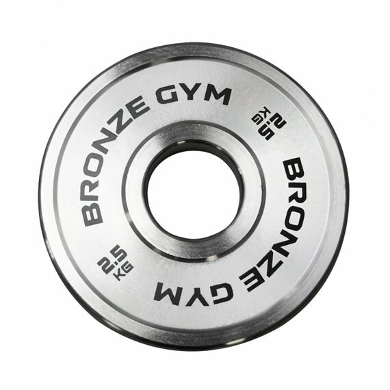 Диск олимпийский BRONZE GYM BGPLST025 стальной, 2,5 кг фотографии