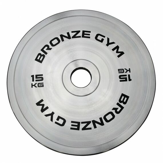 Диск олимпийский BRONZE GYM BGPLST150 стальной, 15 кг фотографии