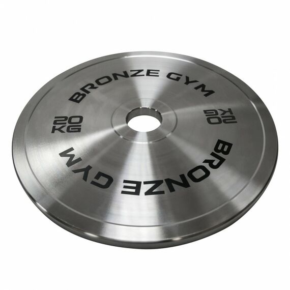 Диск олимпийский BRONZE GYM BGPLST200 стальной, 20 кг фотографии