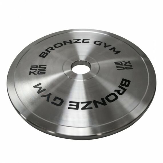 Диск олимпийский BRONZE GYM BGPLST250 стальной, 25 кг фотографии