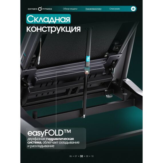 Беговая дорожка Oxygen Fitness COBALT TFT PRO полукоммерческая фотографии