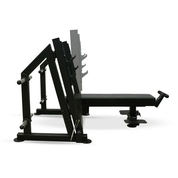 Скамья для жима лёжа BRONZE GYM PARTNER ML-901 с доводчиком, упором и подставкой для ног фотографии