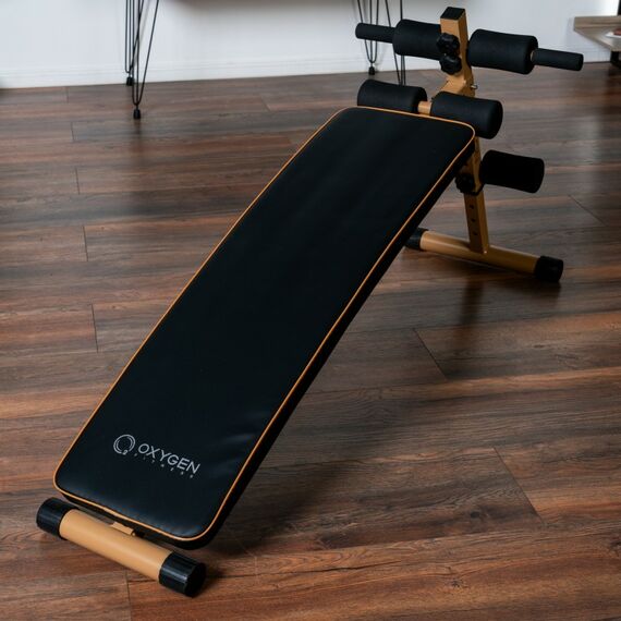 Скамья для пресса Oxygen Fitness VINSON изогнутая, домашняя фотографии
