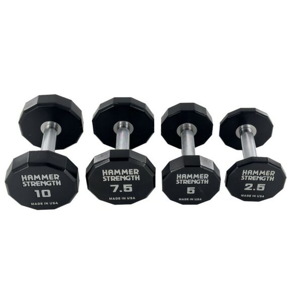 Гантельный ряд Gymmaster ANA-072 полиуретановый, от 2,5 до 25 кг, шаг 2,5 кг фотографии