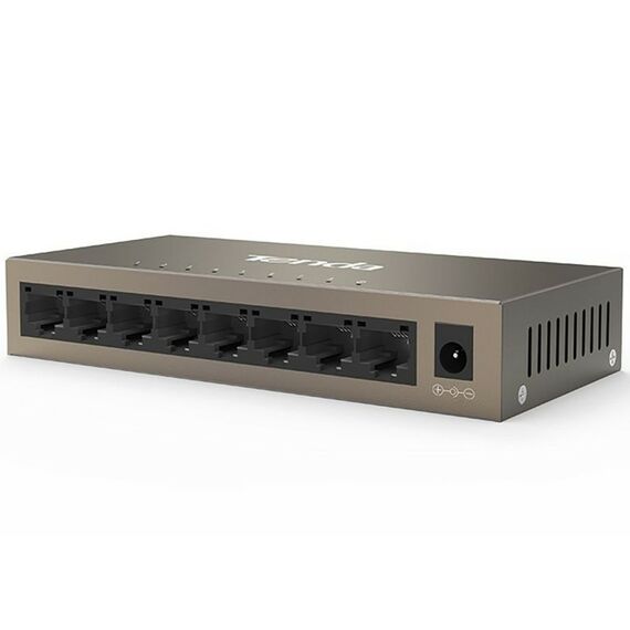 Коммутатор TENDA TEG1008M неуправляемый, 8 портов 8x1 Гбит/с, настольный, металлический корпус фотографии