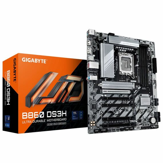 Материнская плата GigaByte B860 DS3H Soc-1851, Intel B860, 4xDDR5, ATX, AC`97 8ch(7.1), 2.5Gg, RAID, HDMI, DP фотографии