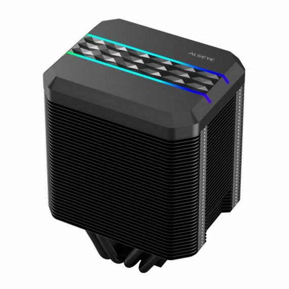 Кулер для процессора ALSEYE M90-B LGA1700/1200/115x, AMD AM4, высота 135мм, TDP 180W, 4x6мм тепловые трубки, вентилятор 90мм, 800~2400об/мин, PWM [AS.01.01.0062] фотографии